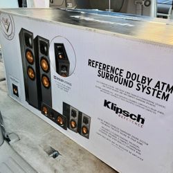 Klipsch Reference Dolby Atmos 5.0.2 Home Theater System | R-625FA Towers + R-41M Monitors + Center Channel | Premium Surround Package