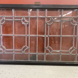 Clear Beveled Leaded Glass Windows 