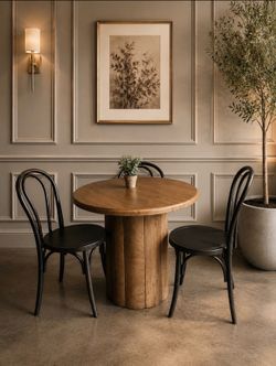 Modern Round Dining Set, New and Assembled