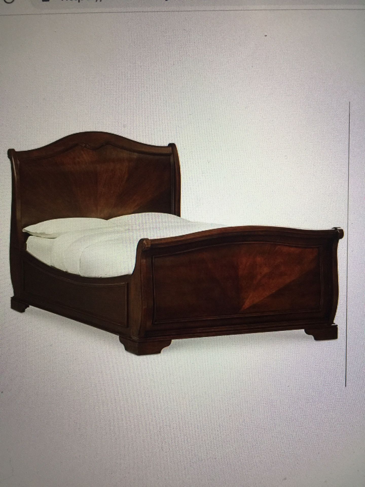 Boardeux II Queen Sleigh Bed All Wood Frame