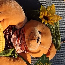 Bear With Sunflowers Wreath