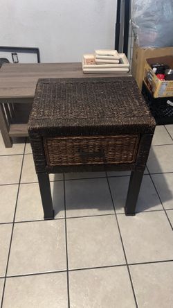 Wicker drawer