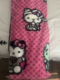 Hello Kitty Pink Halloween Throw
