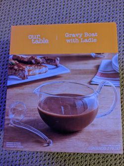 Our Table Gravy Boat with Ladle

