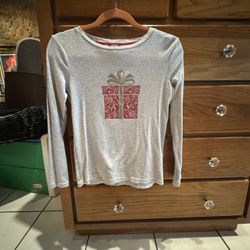 Jones Of New York Gray Long Sleeve Top Size S