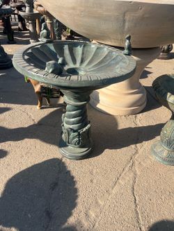Concrete bird baths $180.00 each one