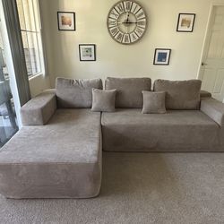 (READ DESCRIPTION) Cloud Sectional Couch Left Hand Facing
