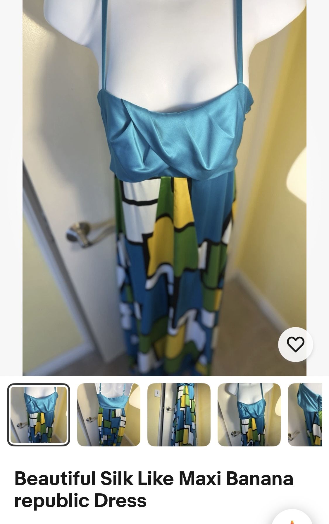 Gorgeous Banana Republic Silk Like Maxi