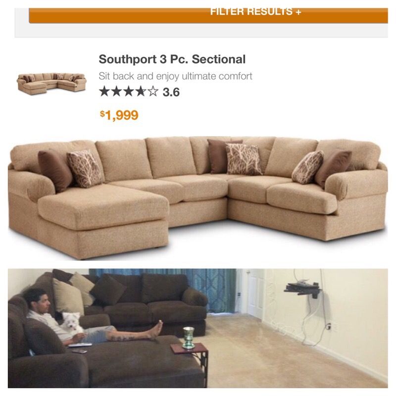Southport 3 Piece Sectional