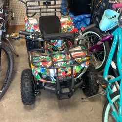Kids Mini 49 Cc Horsepower Four Wheeler Gas Operated 