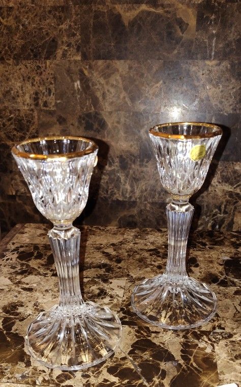 Cristal D'arques Candle Holders