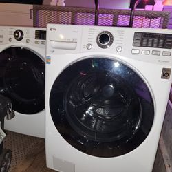 LG Washer and Electric Dryer He