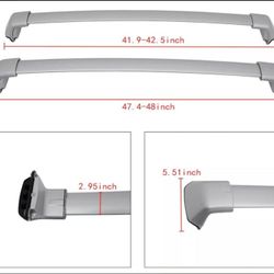 Roof Rack Cross Bars for 2012-2016 Honda CRV CR-V (Brand New)