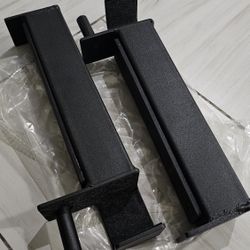 2 New Spotter Arms, Heavy-Duty Squat Rack Safety Bars for 2x2 Racks with 5/8 " Hole