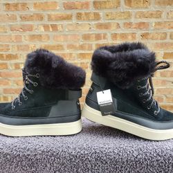 KOOLABURRA By UGG Womens Ryanna Lace Up Boots Cold Weather Boots US Size 6 Black 