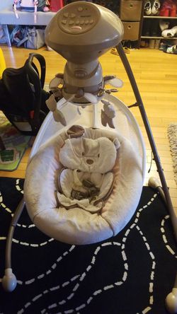 Fisher price my little snugapuppy cradle and swing musical