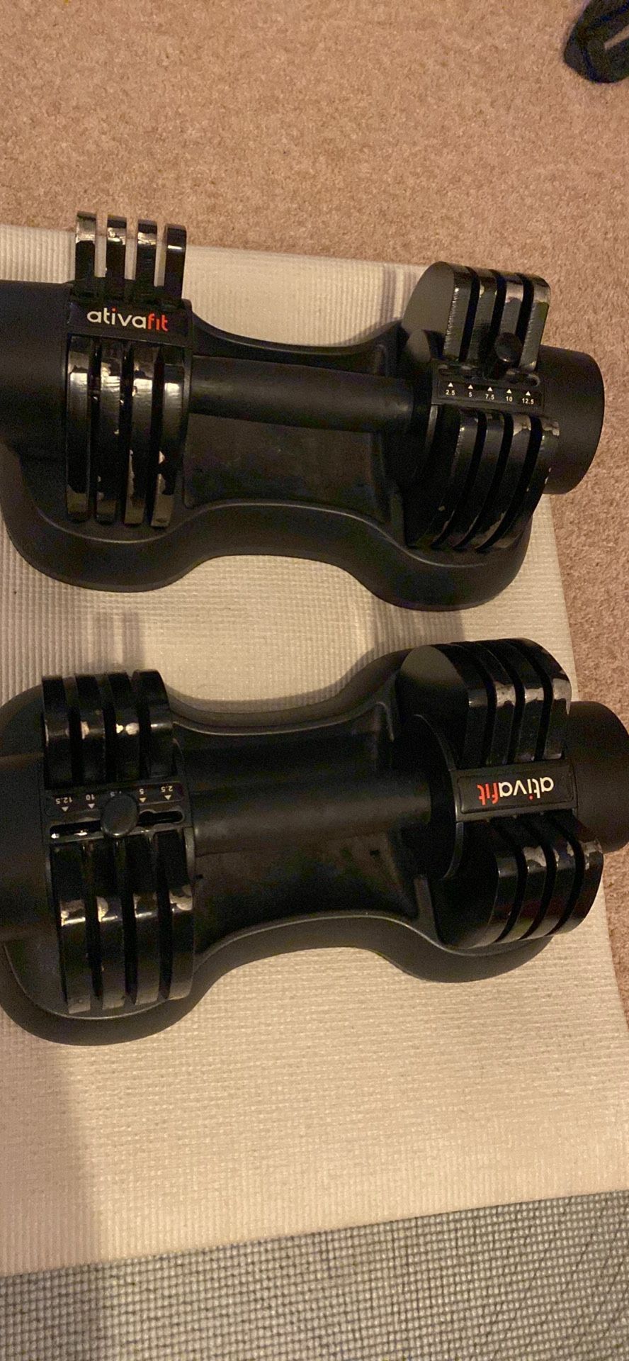 Adjuststable Dumbbells Set (25lb Each)