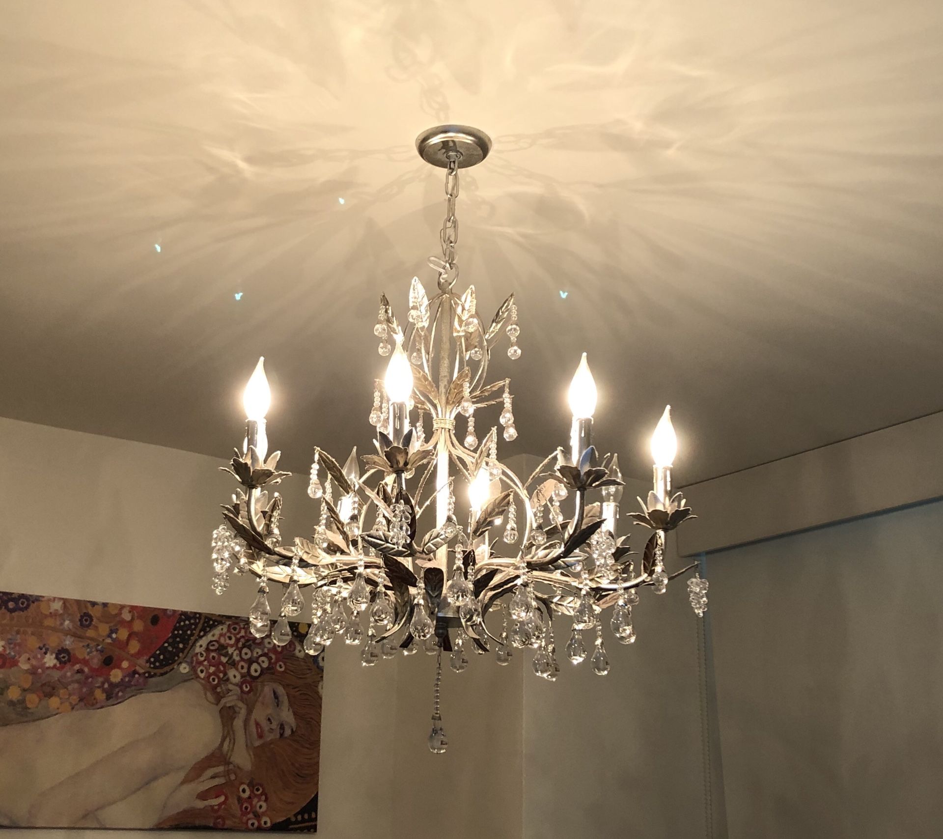 Z Gallerie Bellina Platinum Chandelier