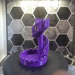 Purple Dice Tower