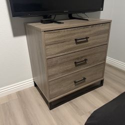 Target Mixed Material 3 Drawer Dresser Light Gray Wash - Room Essentials