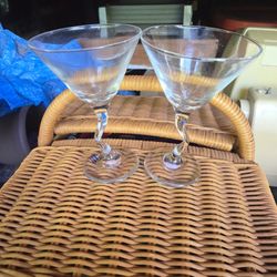 Libbey Z Stemed Martini Glasses Set Of 2