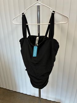 Yonique Black One-Piece Swimsuit