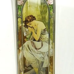 Alphonse Mucha “Night” Decorative Mirror Plate by Goebel Artis Orbis 12”-4.5”. 