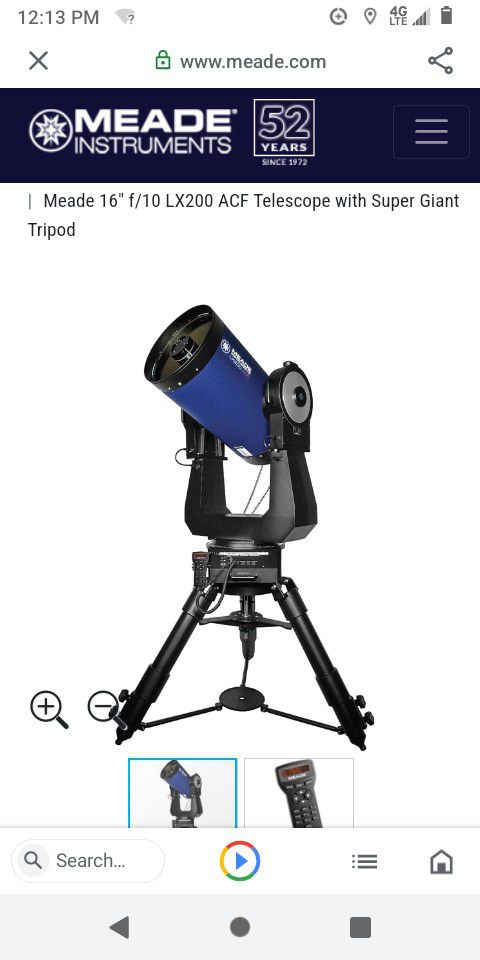 16in Meade LX 200 Telescope 