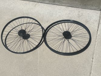 Gloss Black Mountain Bike Wheels