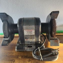 Vintage 1969 Craftsman Industrial 1/3 HP Bench Grinder   