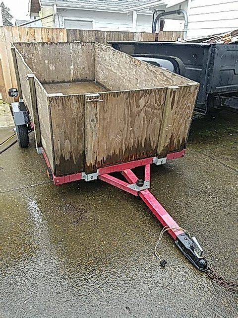 4x8 trailer with LEDs sides and spare tire