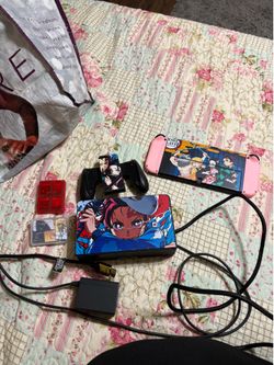 Switch OLED bundle w/ case and all connections