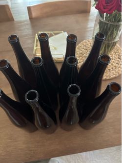 Empty Wine Bottles Used for Center Pieces