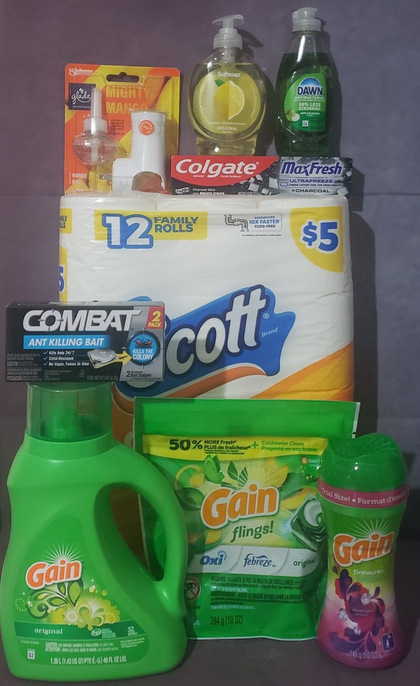NASHVILLE, GA Lot Of 9 Gain Household Bundle