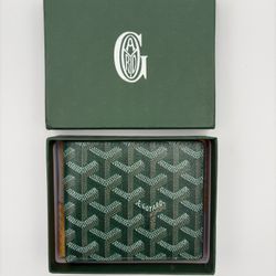 Green Goyard Wallet 