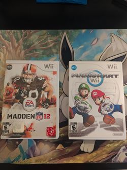 Mario Kart Wii & Madden NFL 12 Bundle