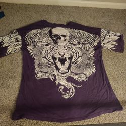 purple graphic tshirt