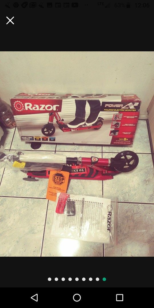 Razor Power A2 folding electric scooter