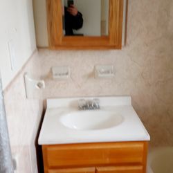 Bathroom Vanity And Medicine Cabinet
