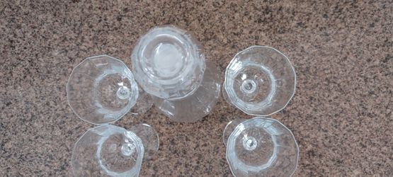 5Pc Crystal Wine Set