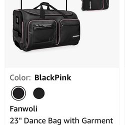Dance bag with  garment  rack