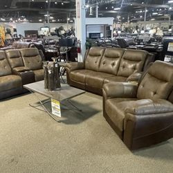 Brown Sofa Set