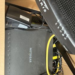 Router Box And Cables Etc 