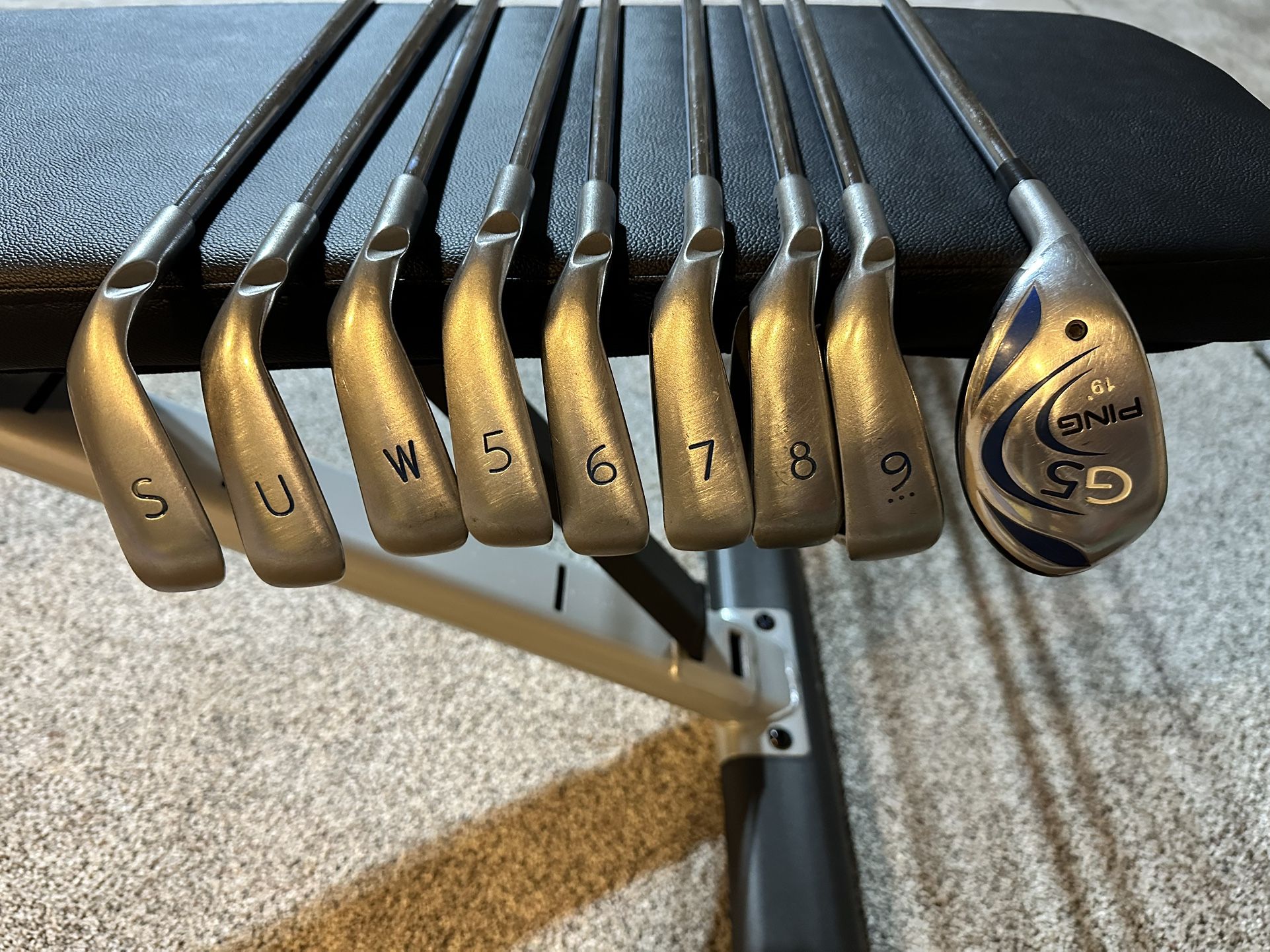 Left Handed PING Golf iron Set + Hybrid