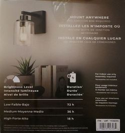 Battery-Powered Indoor Wall Sconce Light
