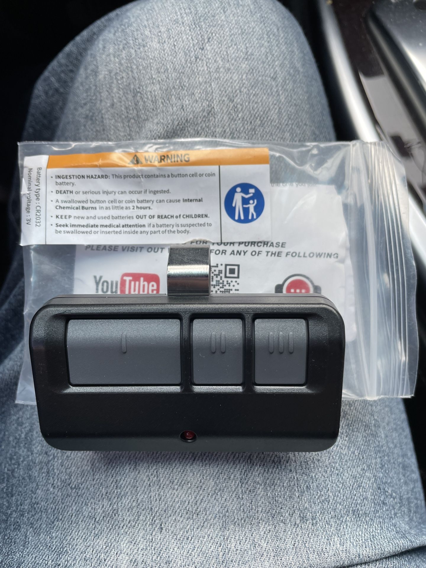 Programmable Garage Door Opener Remote