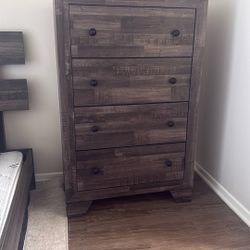 Tall Brown Dresser 