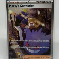 Morty’s Conviction Pokemon Card 