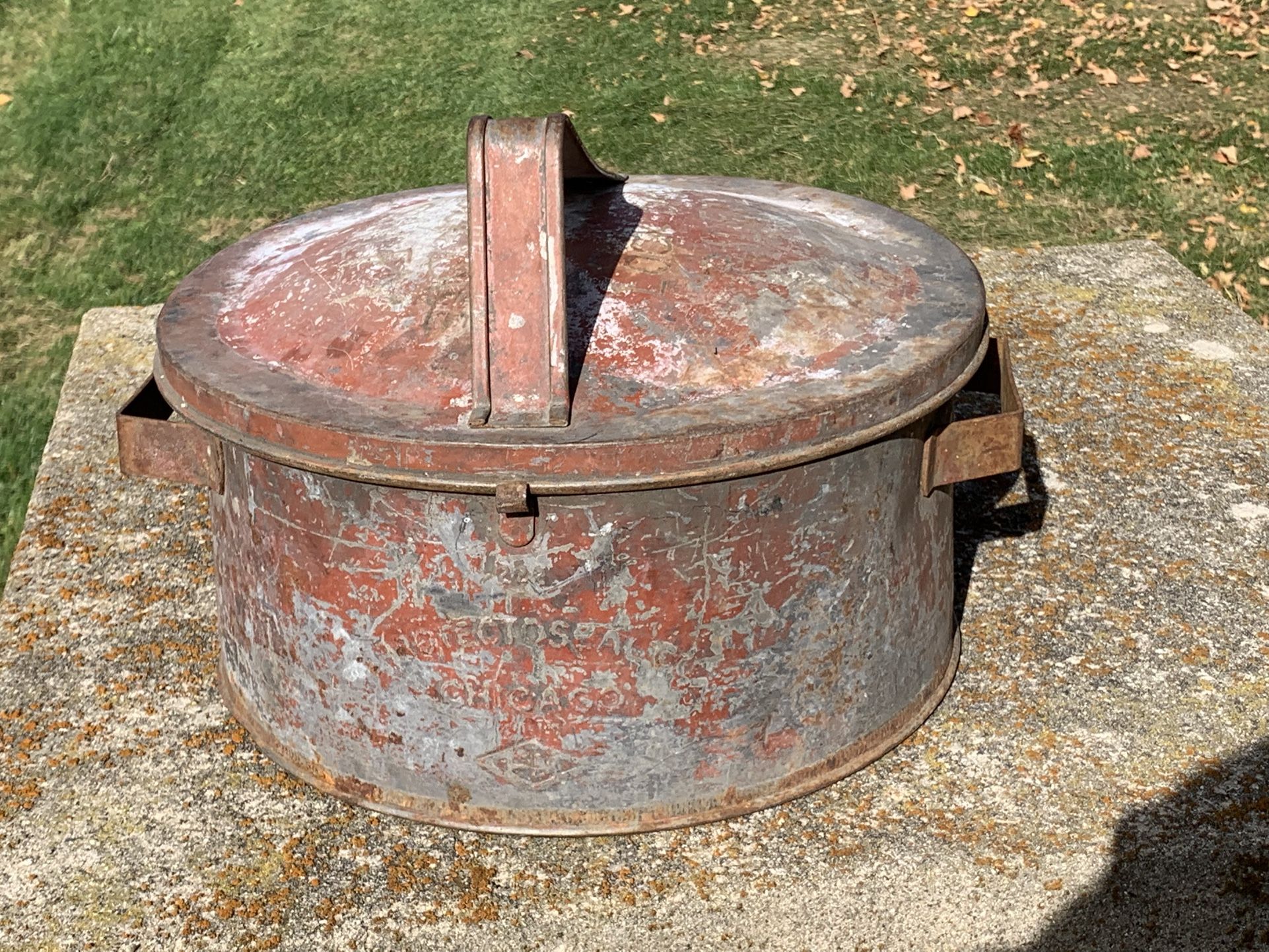 Vintage Protectoseal Co Chicago Garage Industrial 15” Oil Can Parts Cleaner Tool