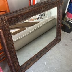 Antique Bronze Oversized Mirror